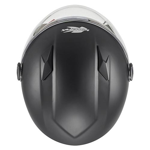 Casco demi jet NERO OPACO in materiale termoplastico pratico e leggero KAPPA KV57
