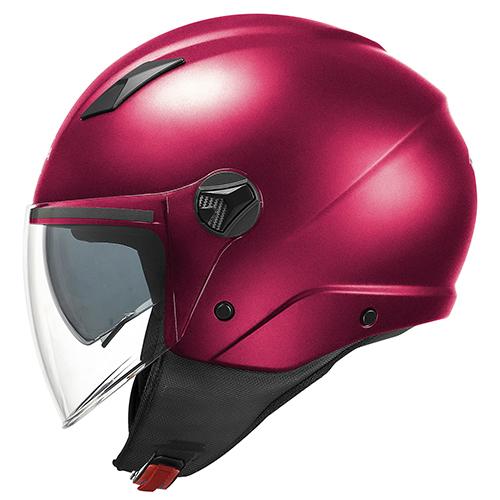 Casco demi jet BORDEAUX OPACO in materiale termoplastico pratico e leggero KAPPA KV57