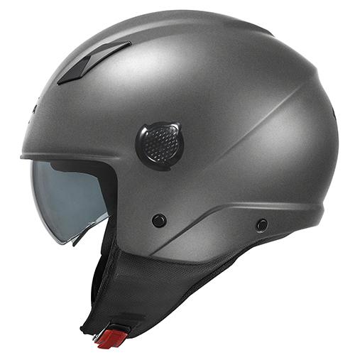 Casco demi jet TITANIO OPACO KV58 in materiale termoplastico pratico e leggero KAPPA KV58