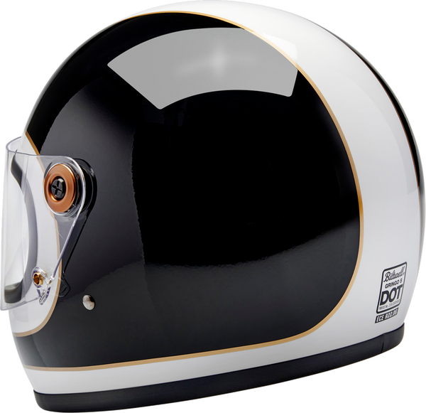 HELMET GRINGO WH/BLK CASCO BITWELL BIANCO E NERO LUCIDO BITWELL GRINGO