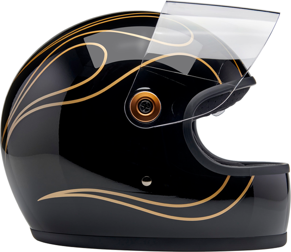 HELMET GRINGO BK FLM CASCO BITWELL NERO E ORO LUCIDO BITWELL GRINGO