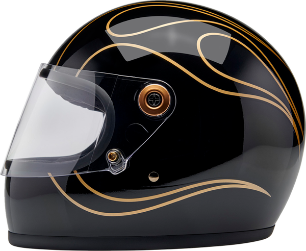 HELMET GRINGO BK FLM CASCO BITWELL NERO E ORO LUCIDO BITWELL GRINGO