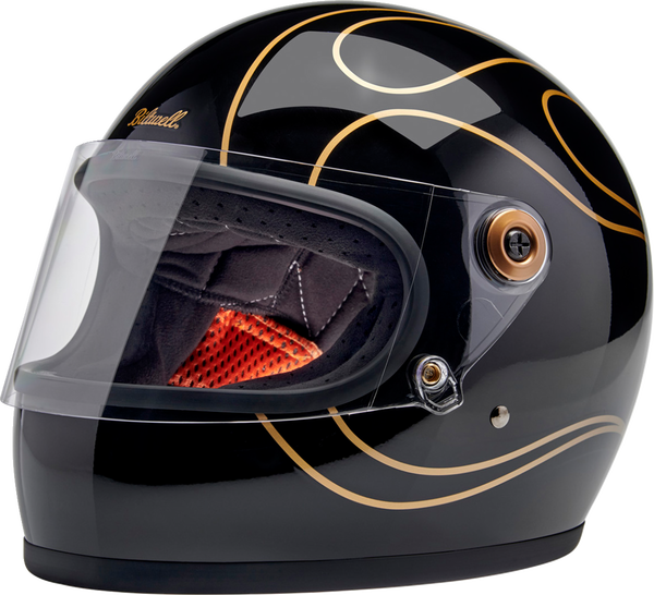 HELMET GRINGO BK FLM CASCO BITWELL NERO E ORO LUCIDO BITWELL GRINGO
