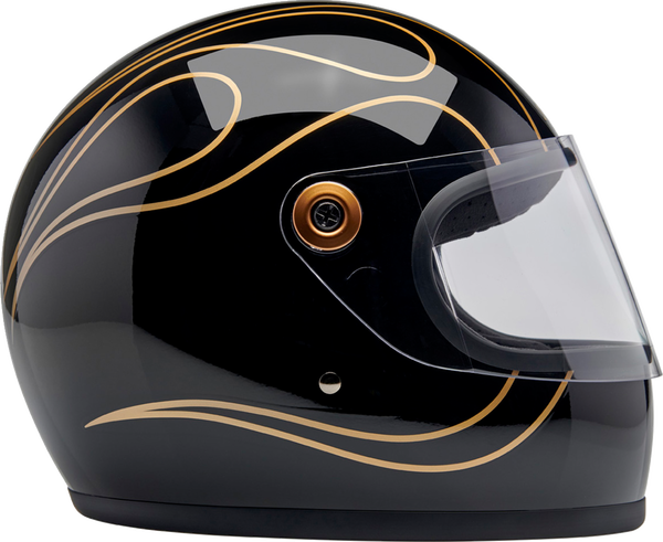 HELMET GRINGO BK FLM CASCO BITWELL NERO E ORO LUCIDO BITWELL GRINGO