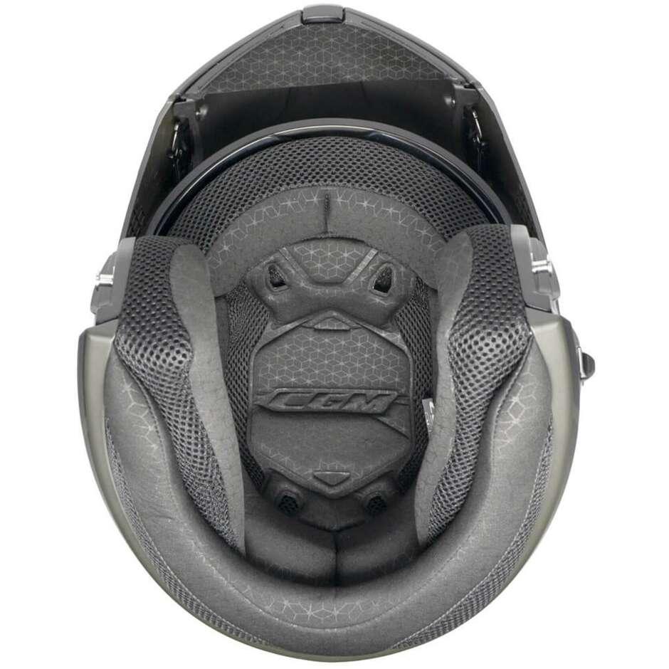 Casco Moto Modulare CGM 568G BER DRESDA Nero Rosso opaco