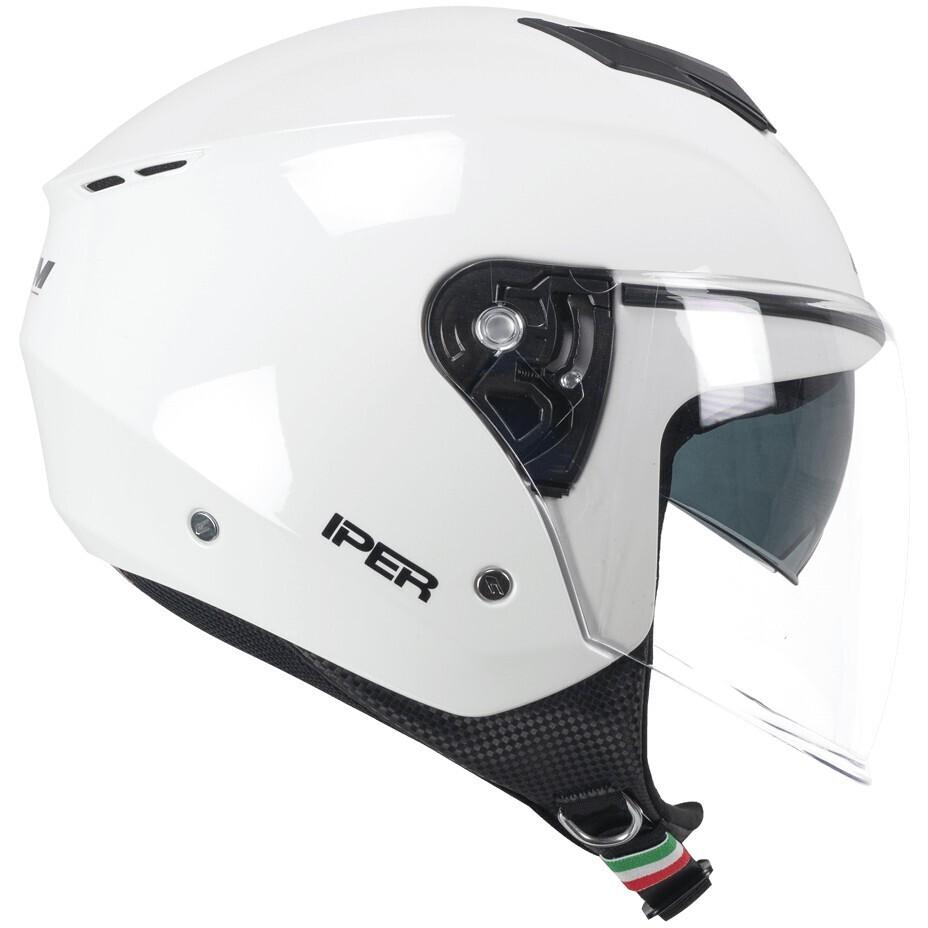 Casco Moto Jet CGM 126A IPER MONO Bianco cgm iper mono