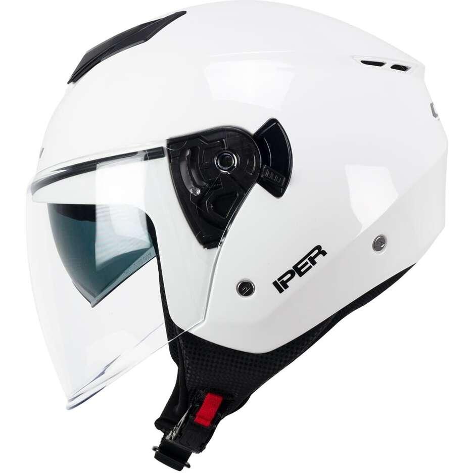 Casco Moto Jet CGM 126A IPER MONO Bianco cgm iper mono