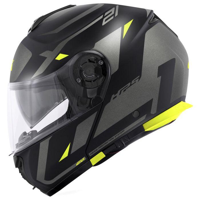 Casco modulare Givi X21 Nero Titanio Giallo givi hx21