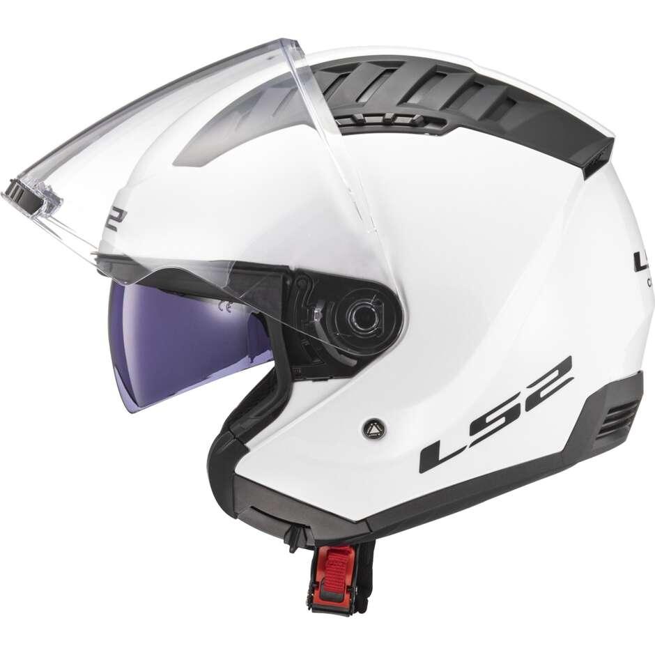 Casco Moto Jet Ls2 OF600 COPTER II Bianco Lucido ls2 copter 2