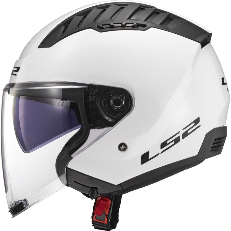 Casco Moto Jet Ls2 OF600 COPTER II Bianco Lucido ls2 copter 2