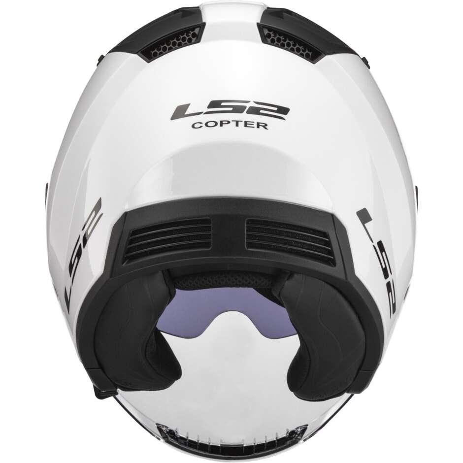 Casco Moto Jet Ls2 OF600 COPTER II Bianco Lucido ls2 copter 2