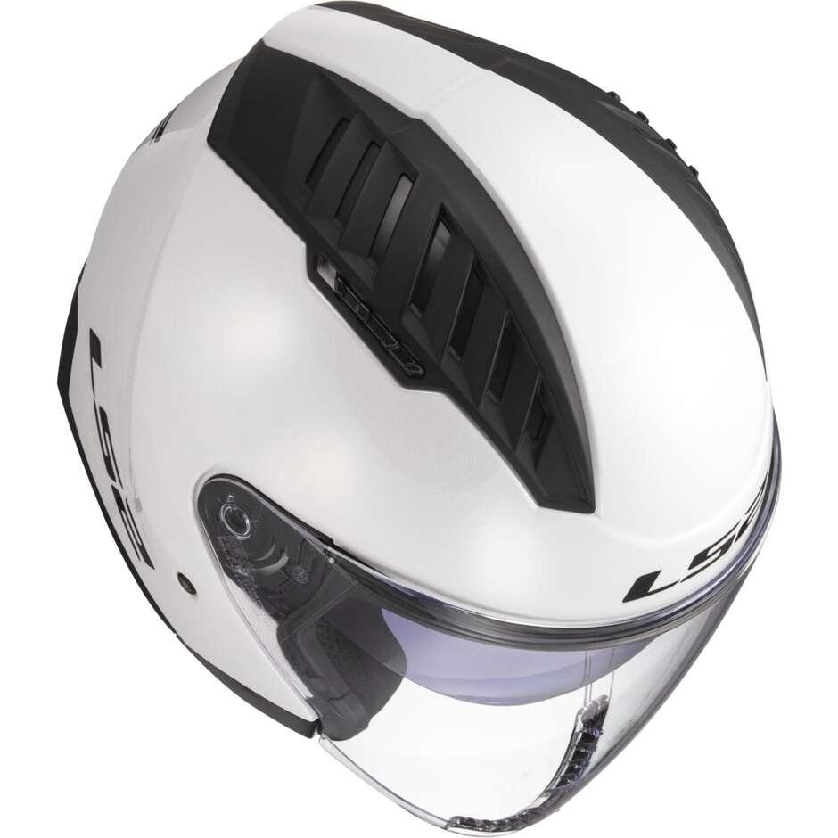 Casco Moto Jet Ls2 OF600 COPTER II Bianco Lucido ls2 copter 2