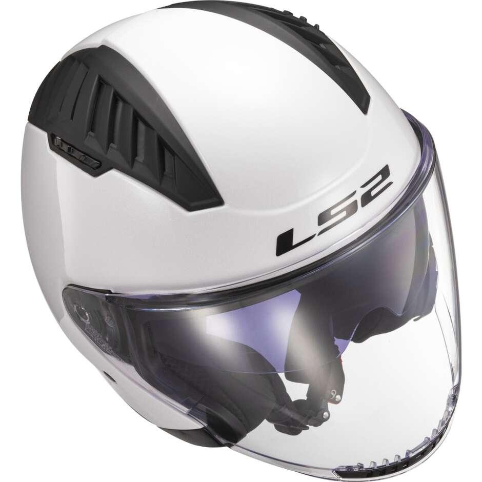 Casco Moto Jet Ls2 OF600 COPTER II Bianco Lucido ls2 copter 2