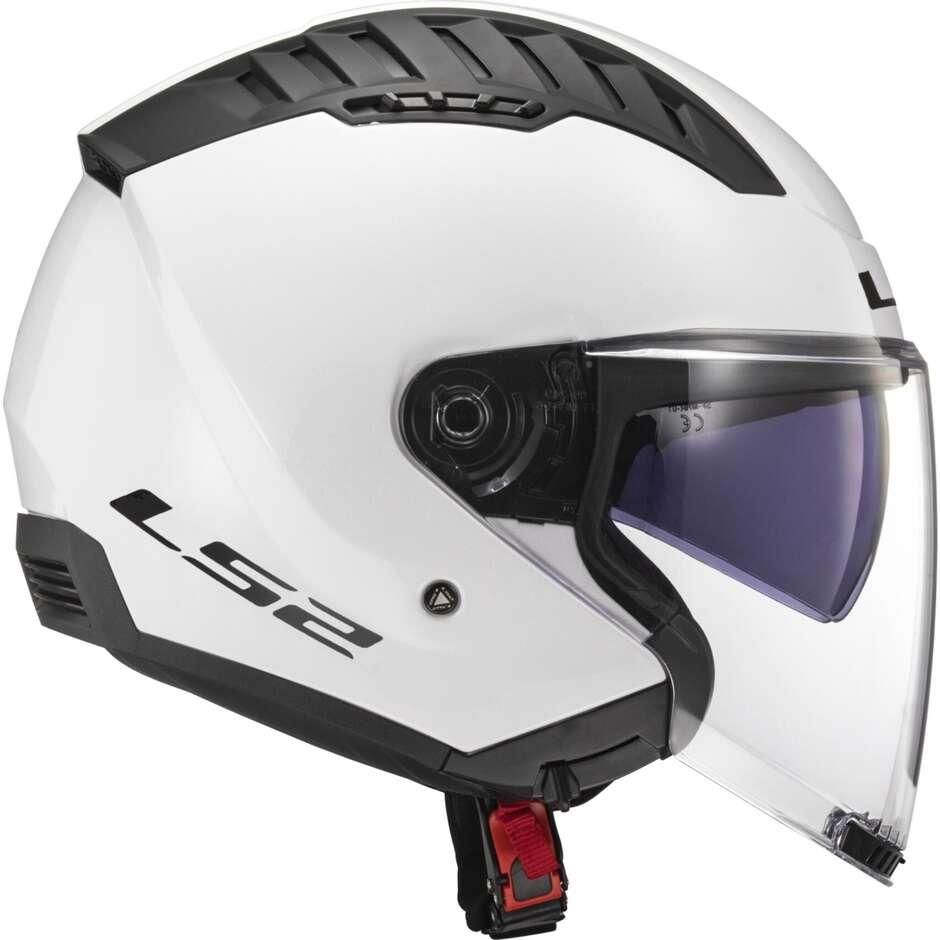 Casco Moto Jet Ls2 OF600 COPTER II Bianco Lucido ls2 copter 2