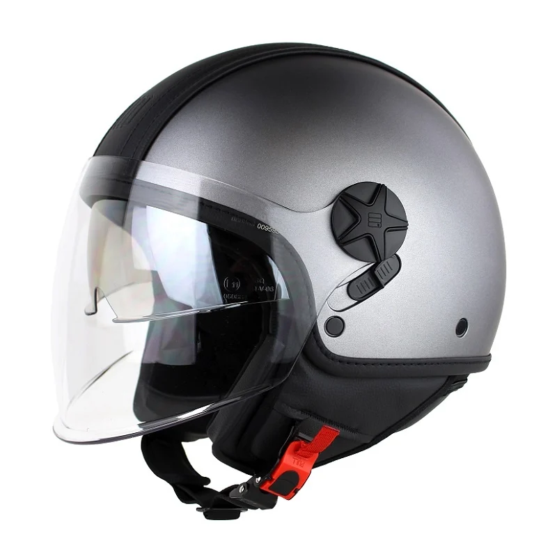 Casco Jet Doppia Visiera Motocubo Top Cube Motocubo Top Cube pelle