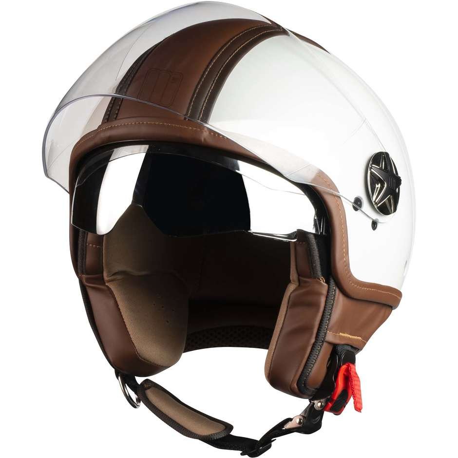 Casco Jet Doppia Visiera Motocubo Top Cube Motocubo Top Cube pelle