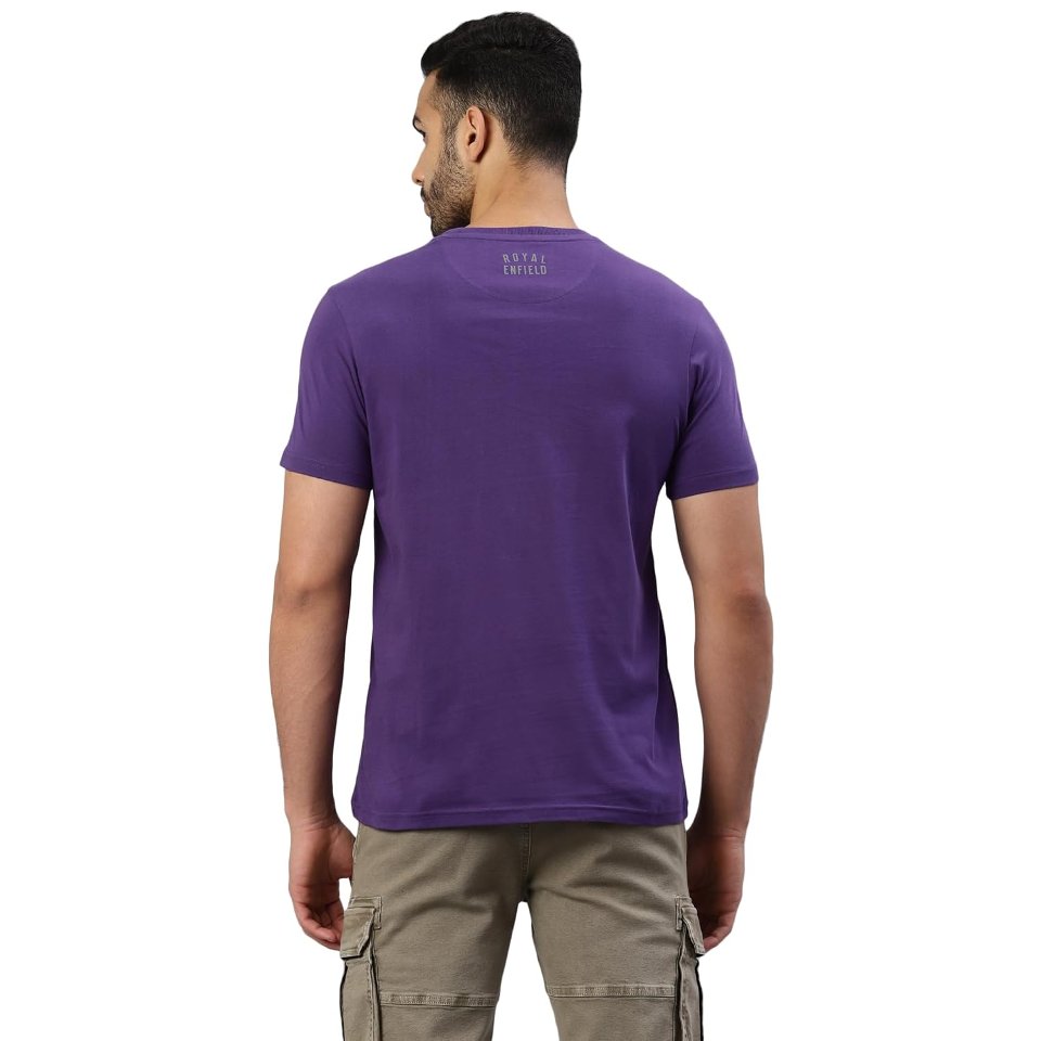 Magliette motociclista ROYAL ENFIELD Global Riderds Purple