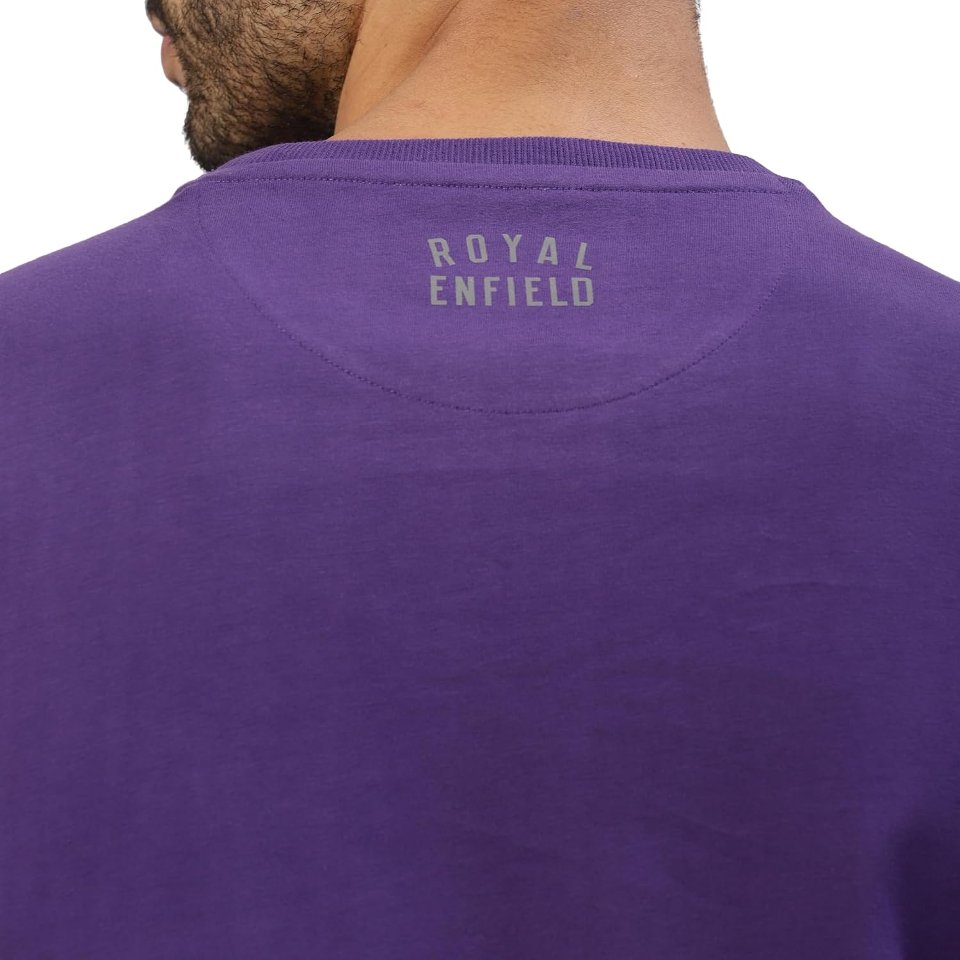 Magliette motociclista ROYAL ENFIELD Global Riderds Purple