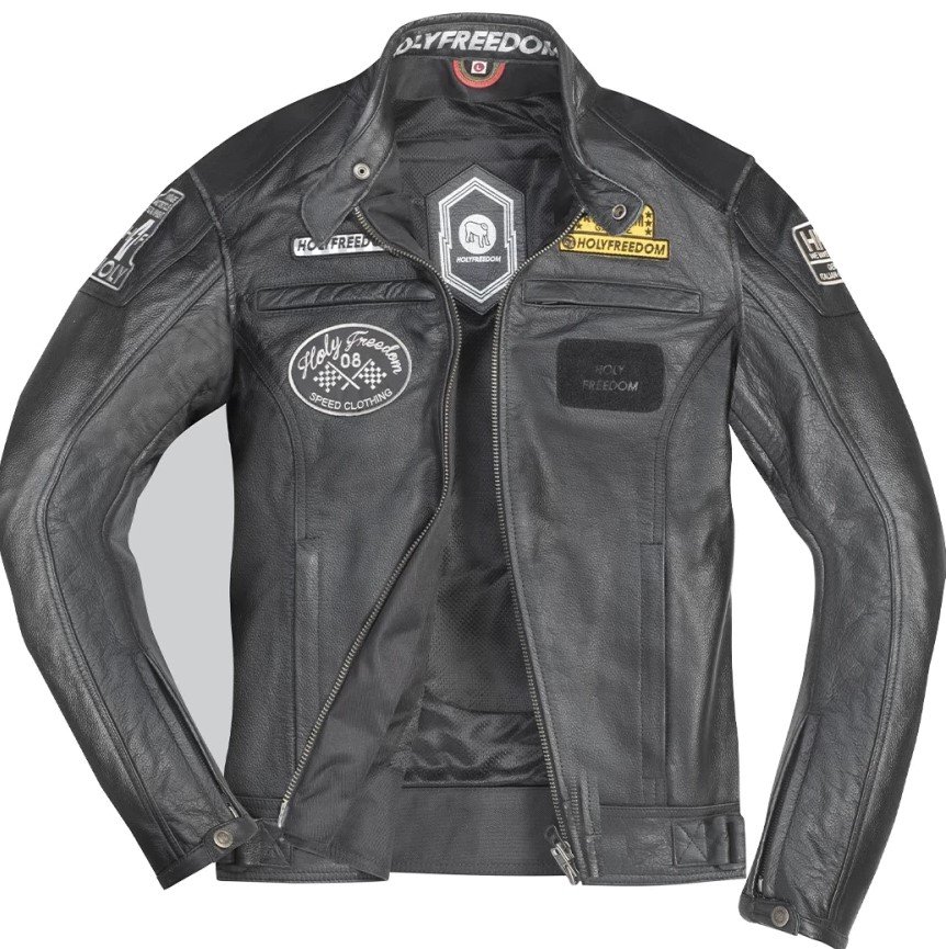 Giubbotto moto in pelle  con protezioni HOLYFREEDOM LEVEL JACKET