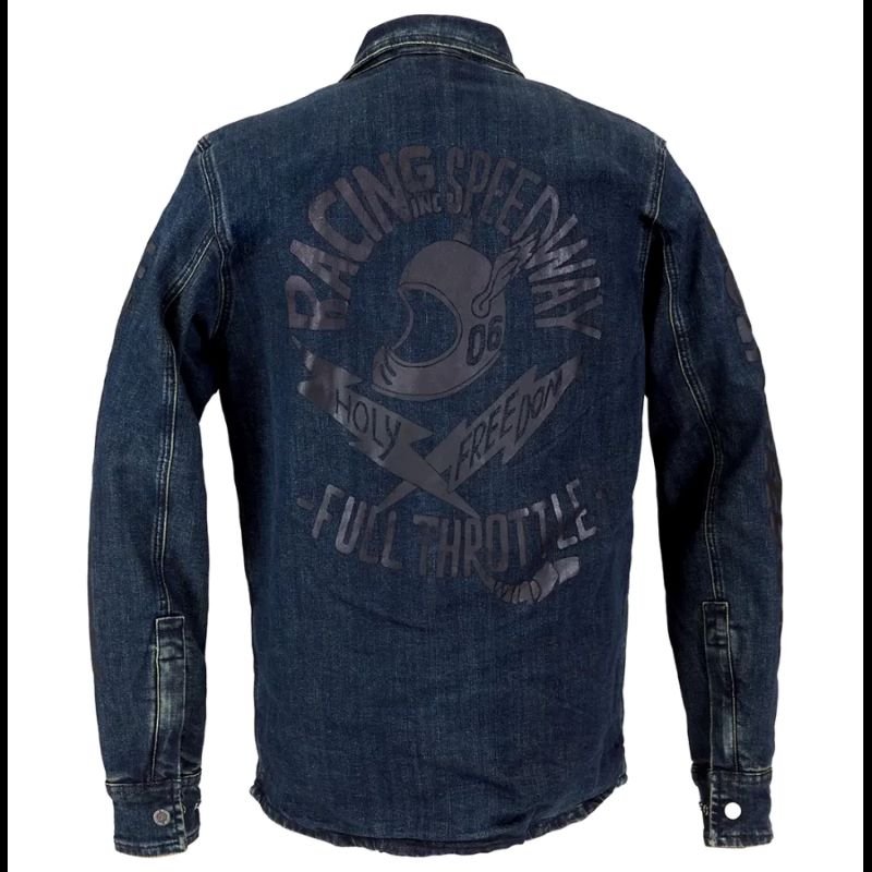 Giubbotto moto con protezioni in jeans HOLYFREEDOM GENOA SPECIAL JACKET