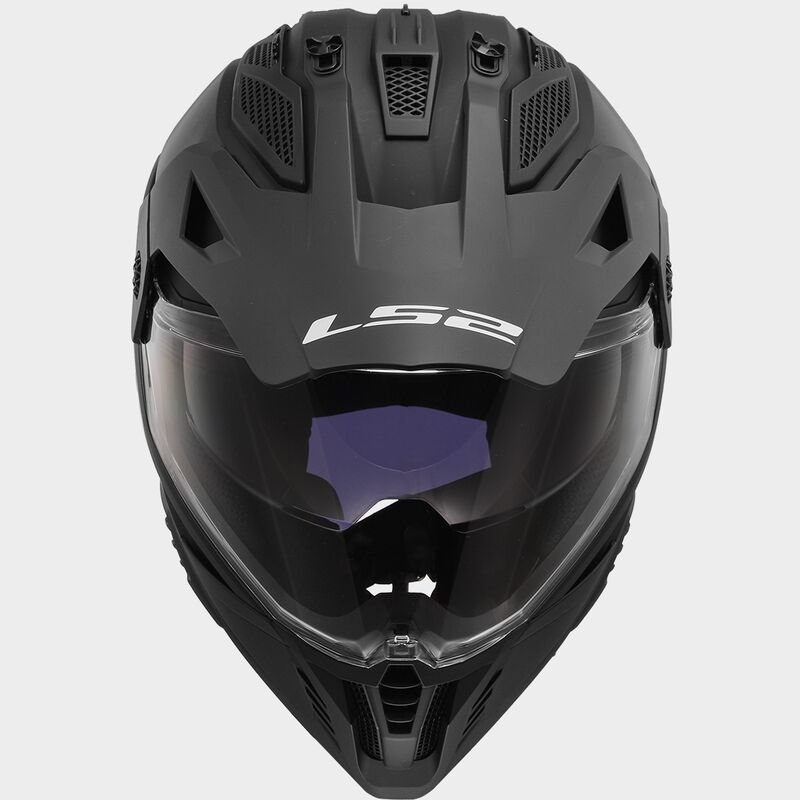 casco adventure matt black LS2 Pioneer II MX702