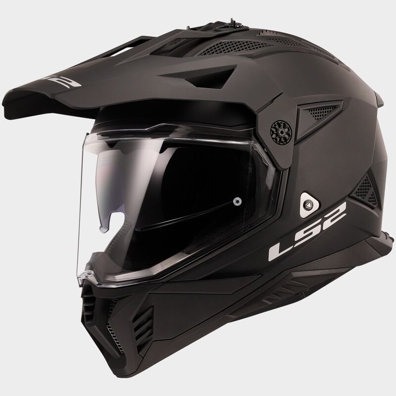 casco adventure matt black LS2 Pioneer II MX702