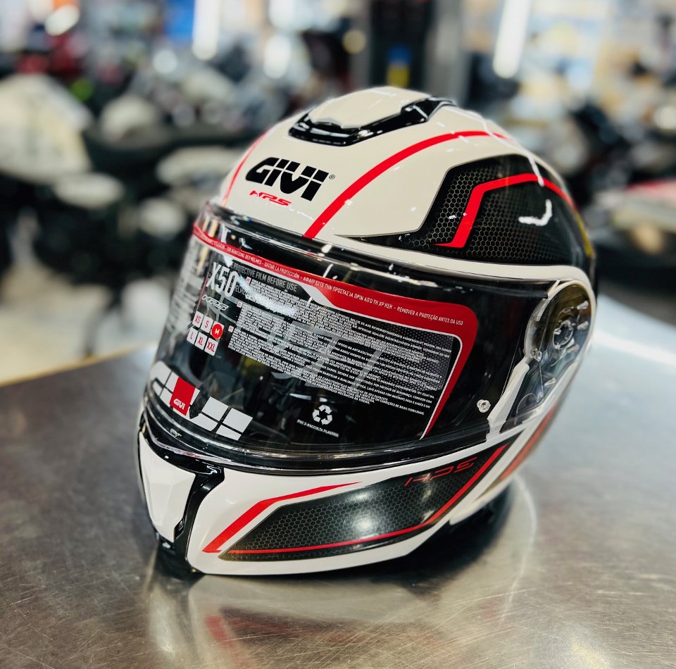 NUOVO CASCO MODULARE X50 givi X50 HOLOGRAM B/N/R M