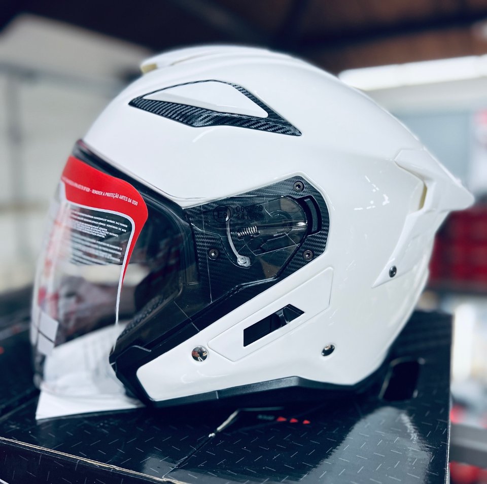 CASCO JET FIBRA X29 BIANCO LUCIDO GIVI X29 BASIC