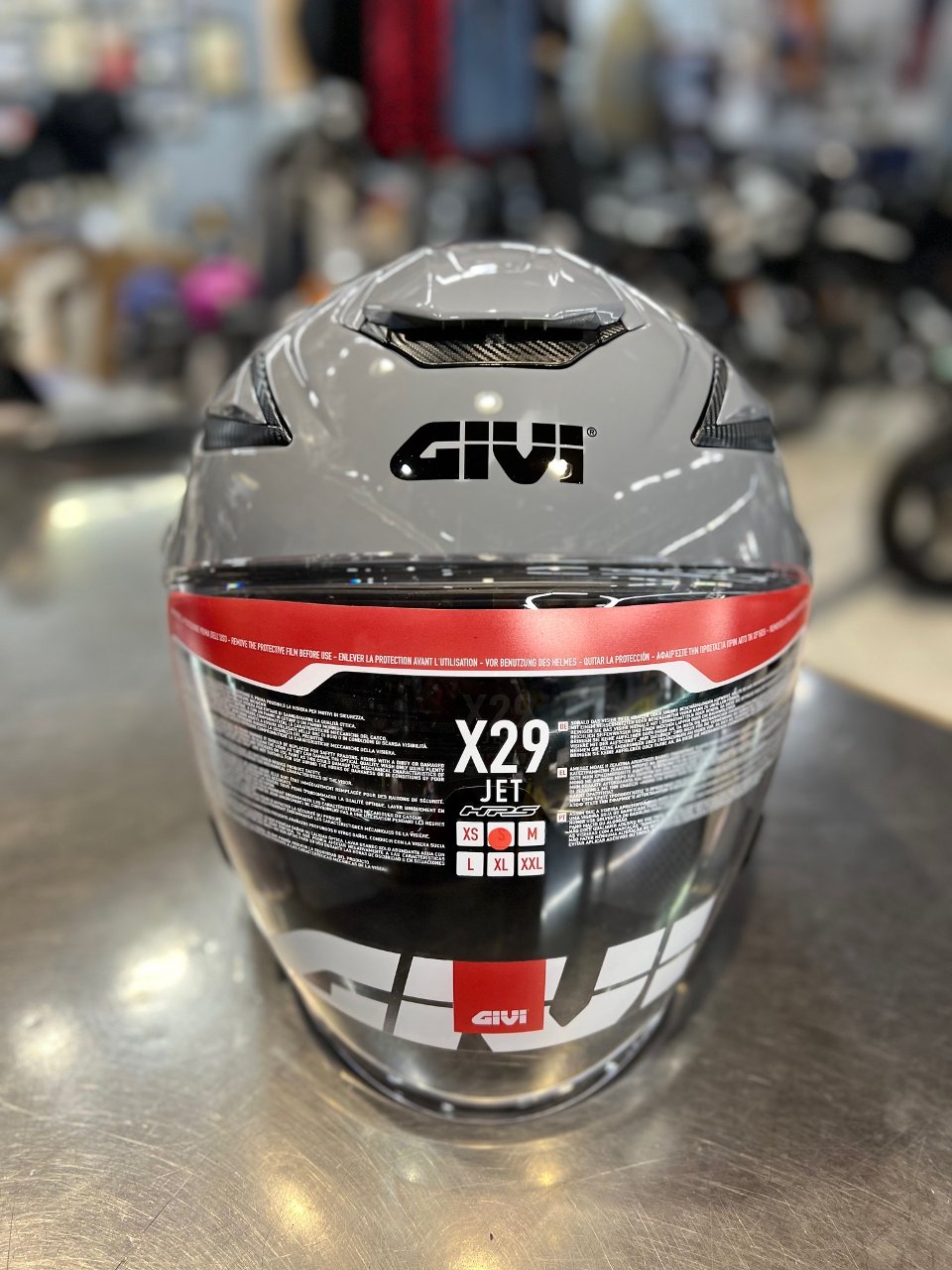 CASCO JET givi X29 BASIC GRIGGIO