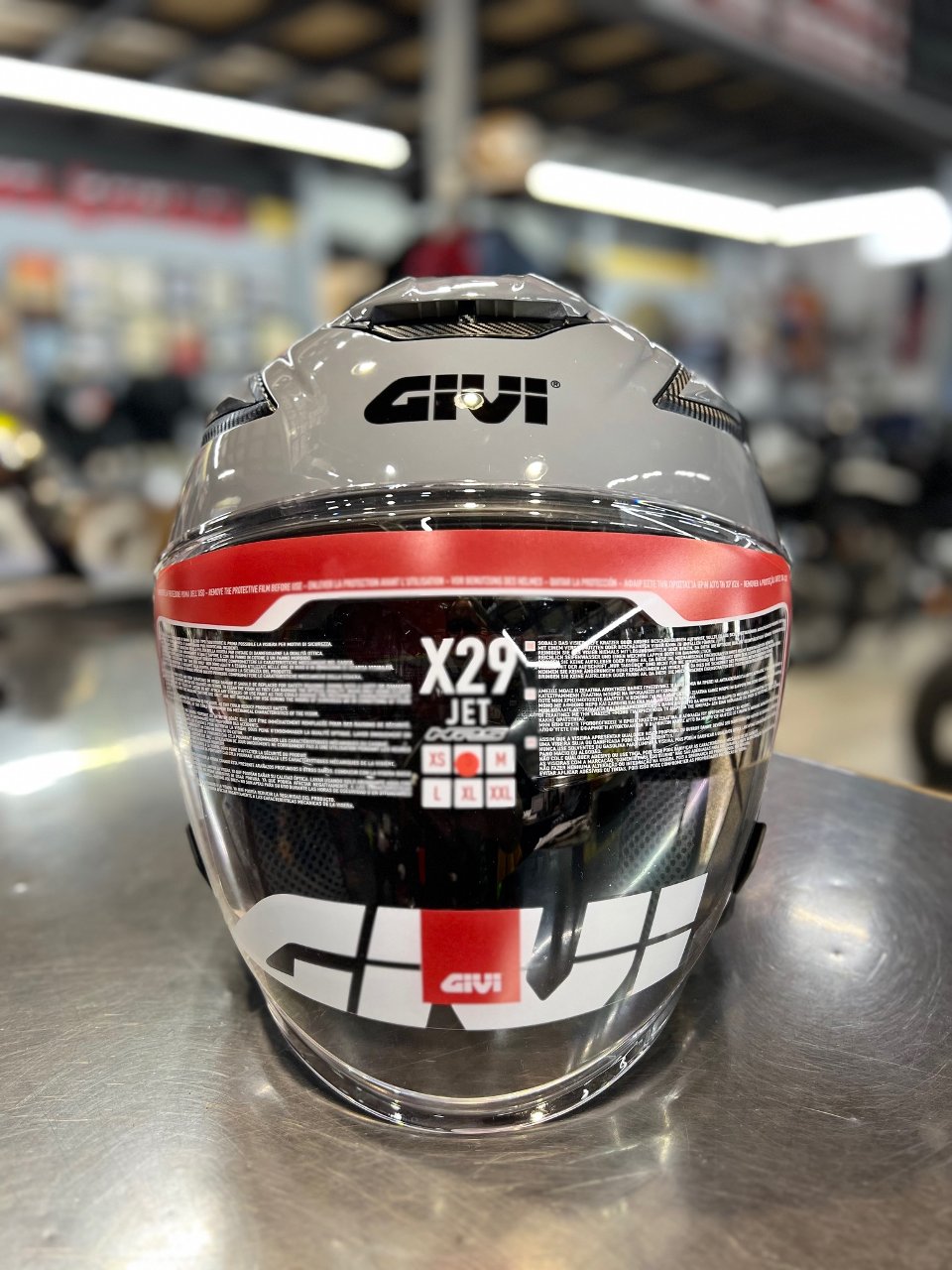 CASCO JET givi X29 BASIC GRIGGIO