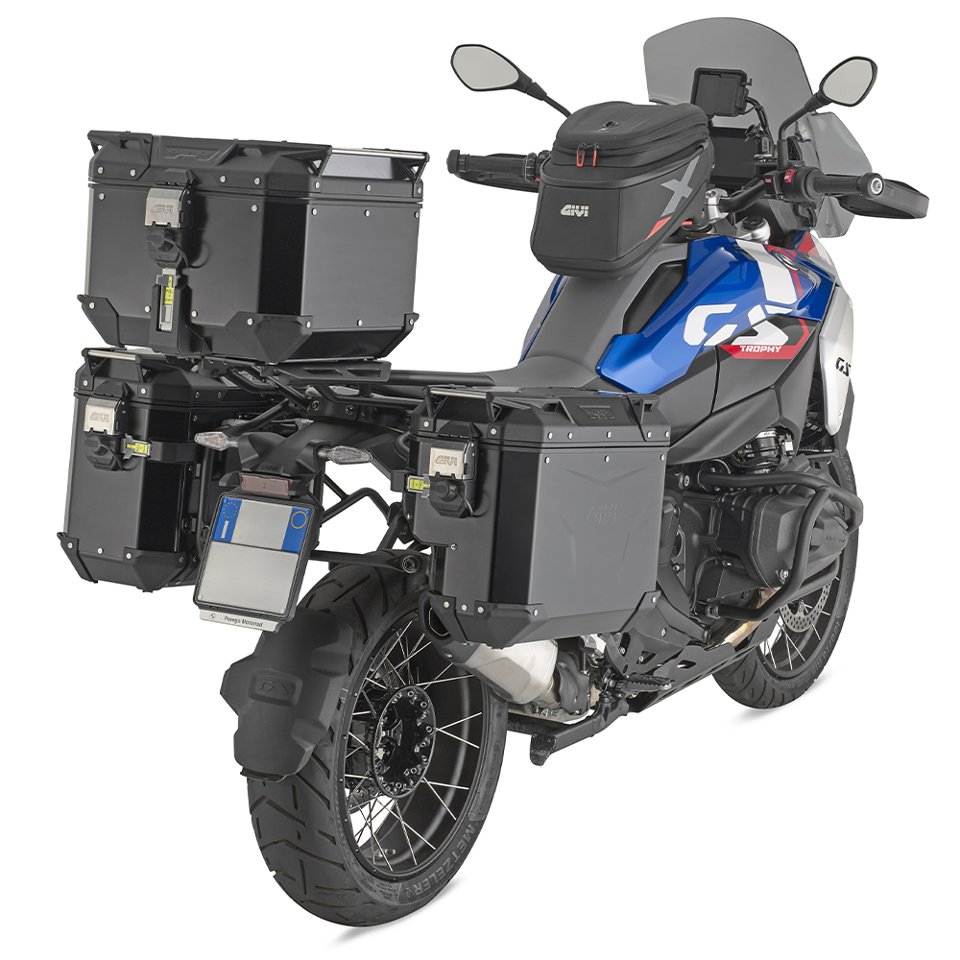 Bauletto valige  per moto in alluminio givi givi TREKKER OUTBACK EVO 42 LT
