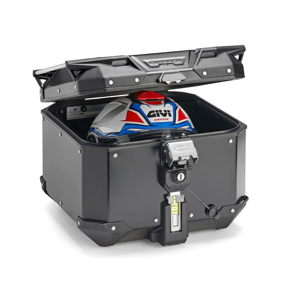 Bauletto valige  per moto in alluminio givi givi TREKKER OUTBACK EVO 42 LT