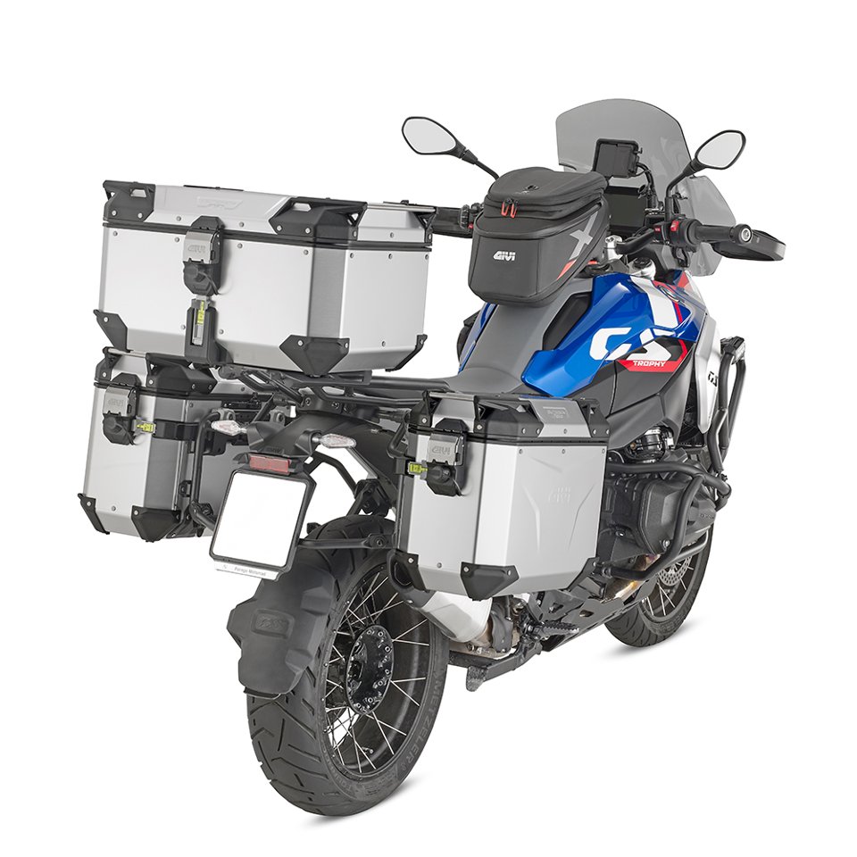 Bauletto valige  per moto in alluminio GIVI TREKKER OUTBACK EVO SMART 58 ANODISED