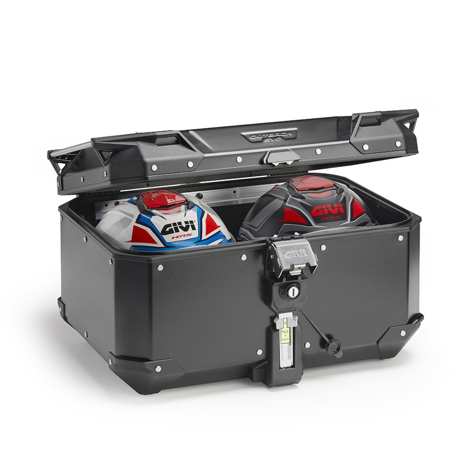 Bauletto valige  per moto in alluminio GIVI TREKKER OUTBACK EVO SMART 58 ANODISED