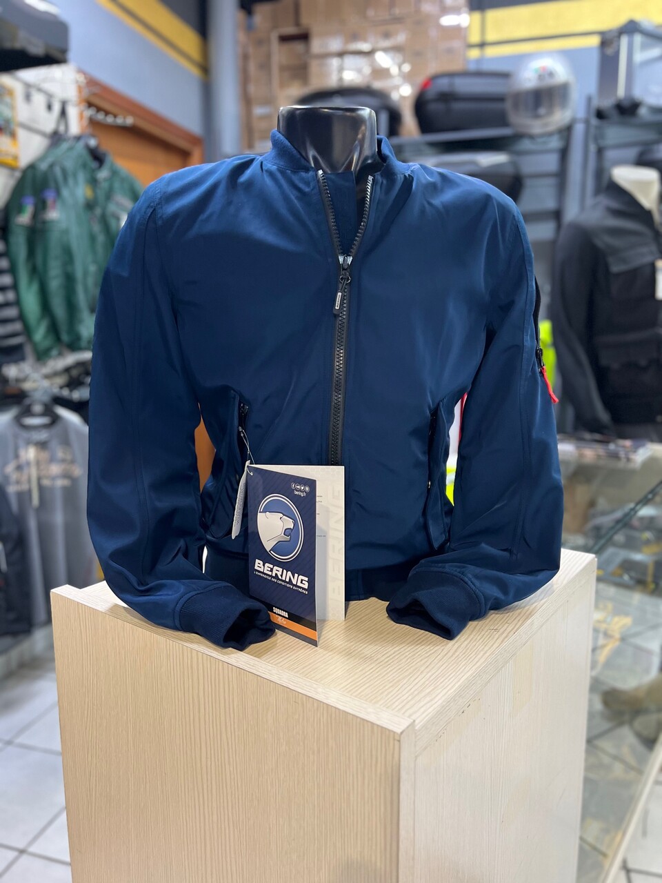 Giacca Moto uomo con protezioni BERING SQUADRA