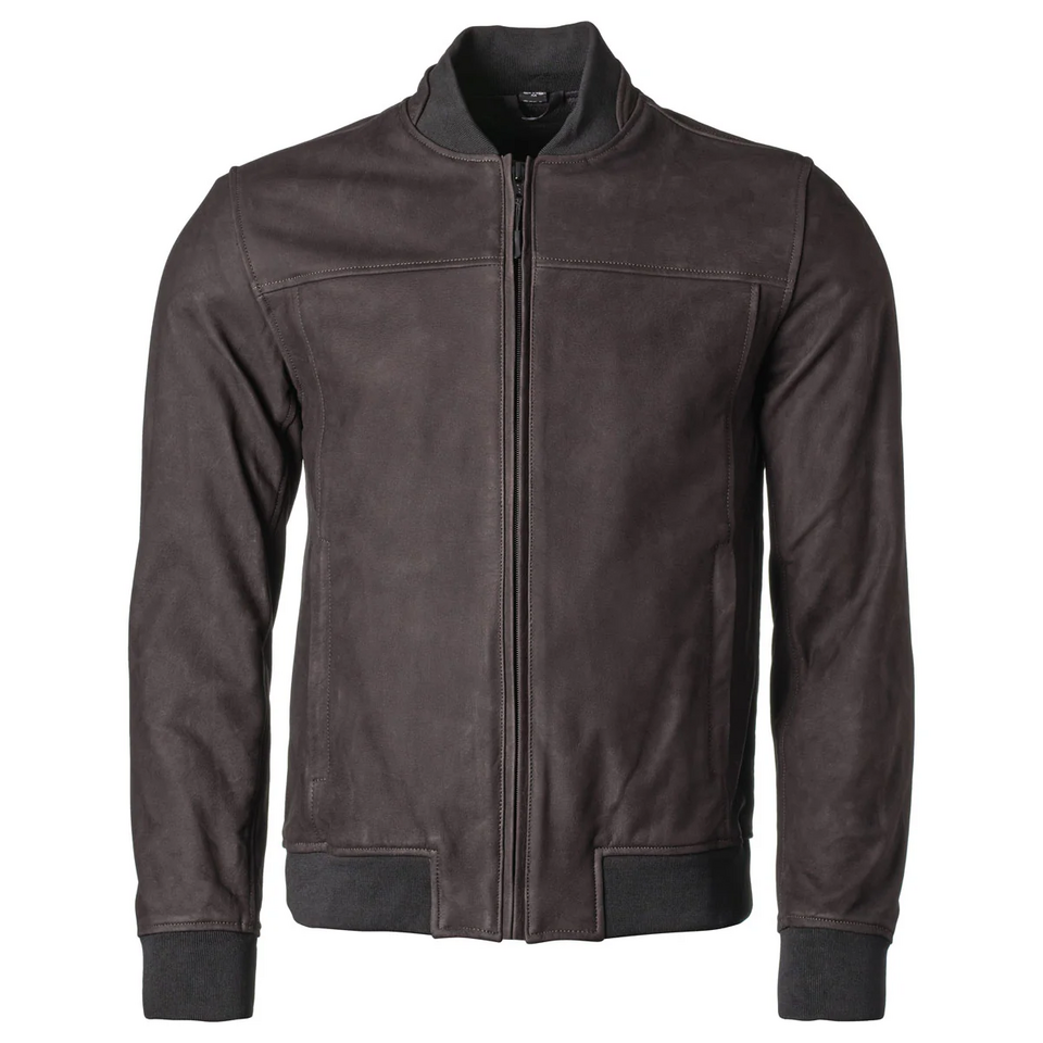 Giacca in pelle  moto con protezioni GMS Castillo