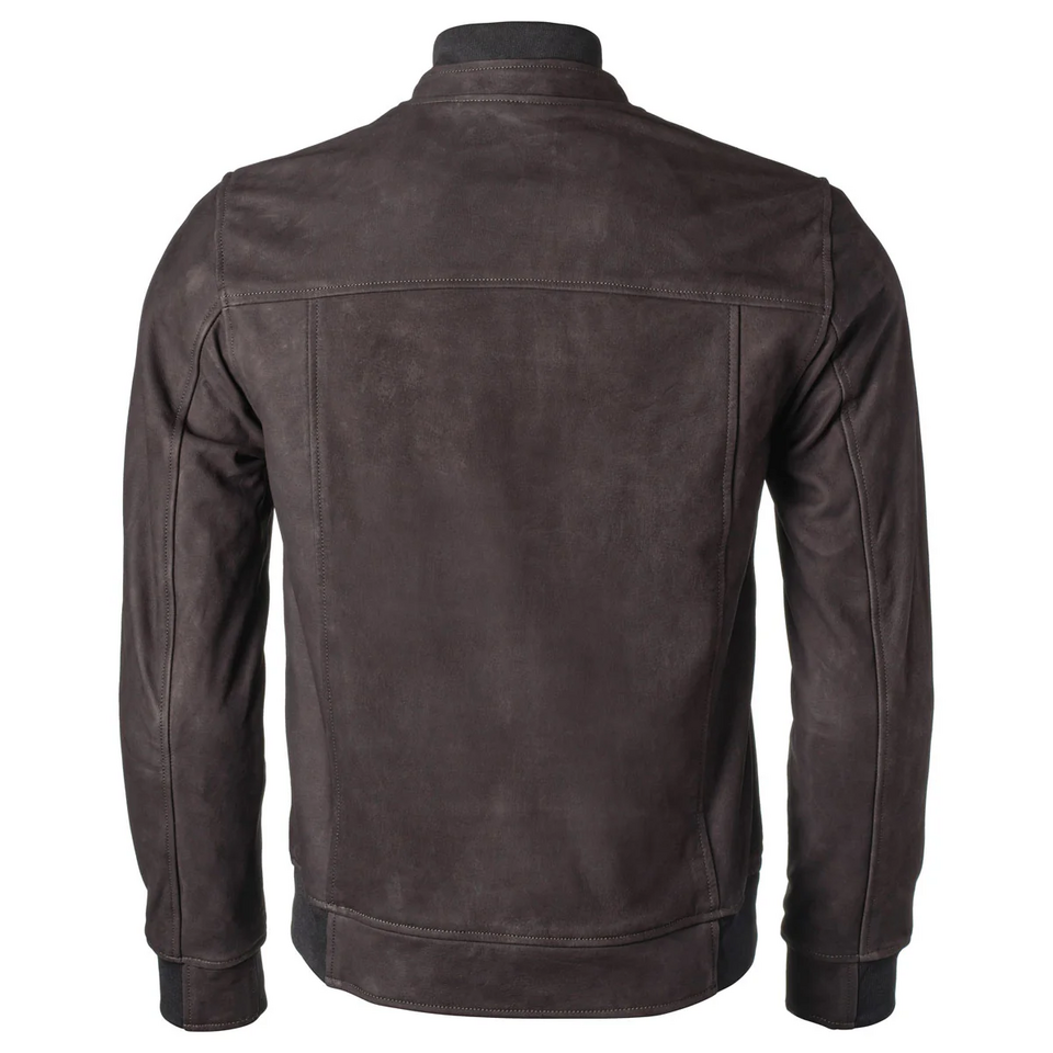 Giacca in pelle  moto con protezioni GMS Castillo