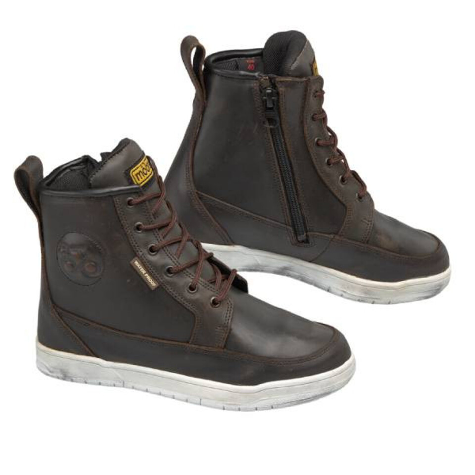 Scarpe moto con protezioni in vera pelle MOORE Comfort