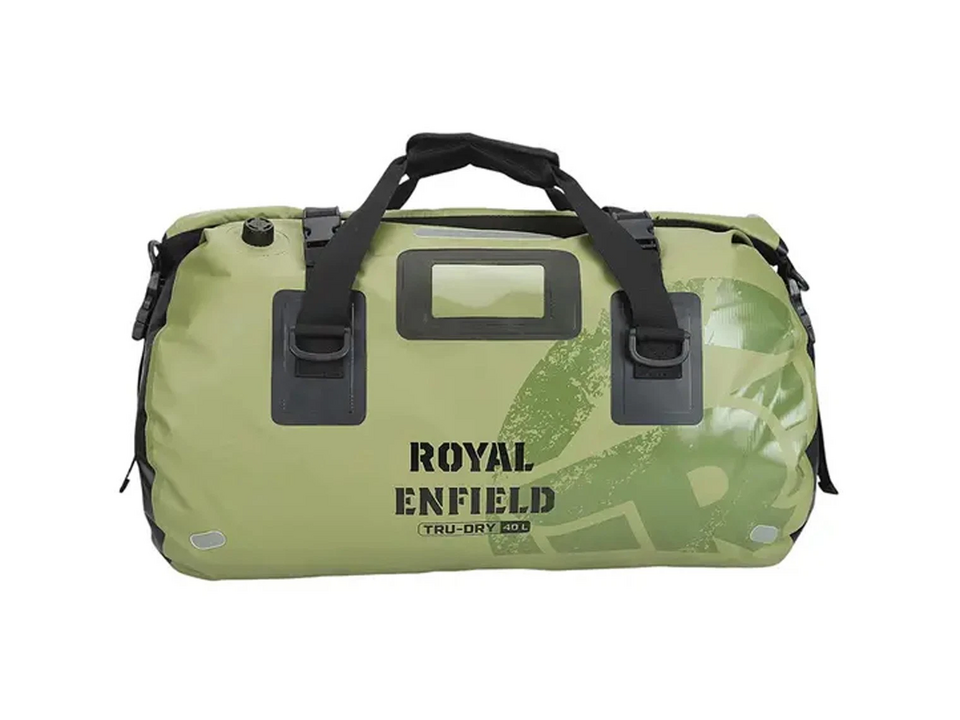 BORSA DA VIAGGIO PER MOTO ROYAL ENFIELD TRU DRY IMPERMEABILE  COLORE VERDE