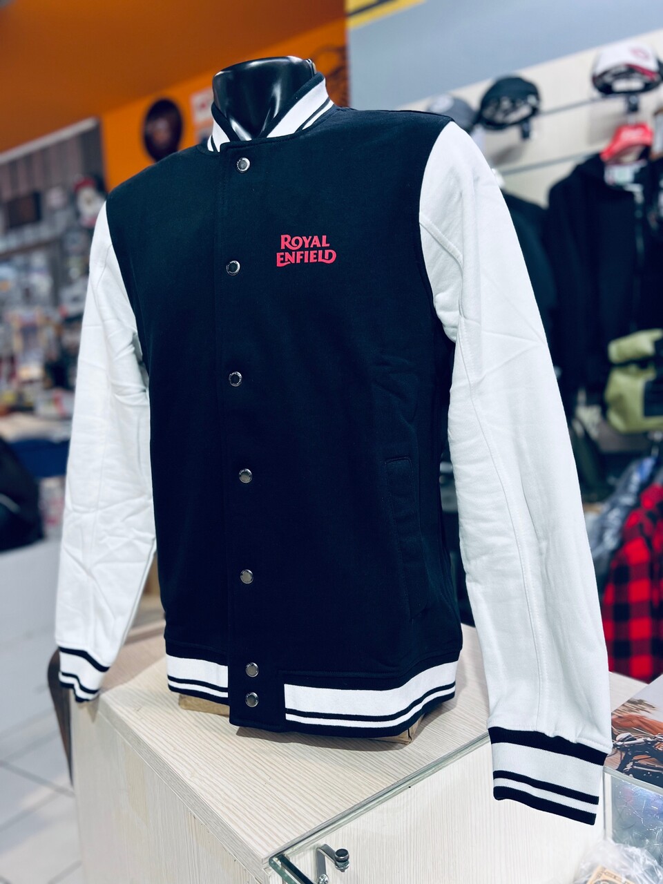 Giacca Giubbotto moto ROYAL ENFIELD Giacca Bomber Crew College Black