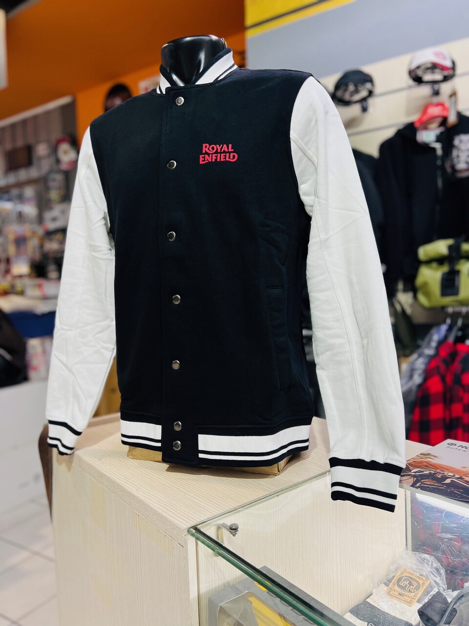 Giacca Giubbotto moto ROYAL ENFIELD Giacca Bomber Crew College Black