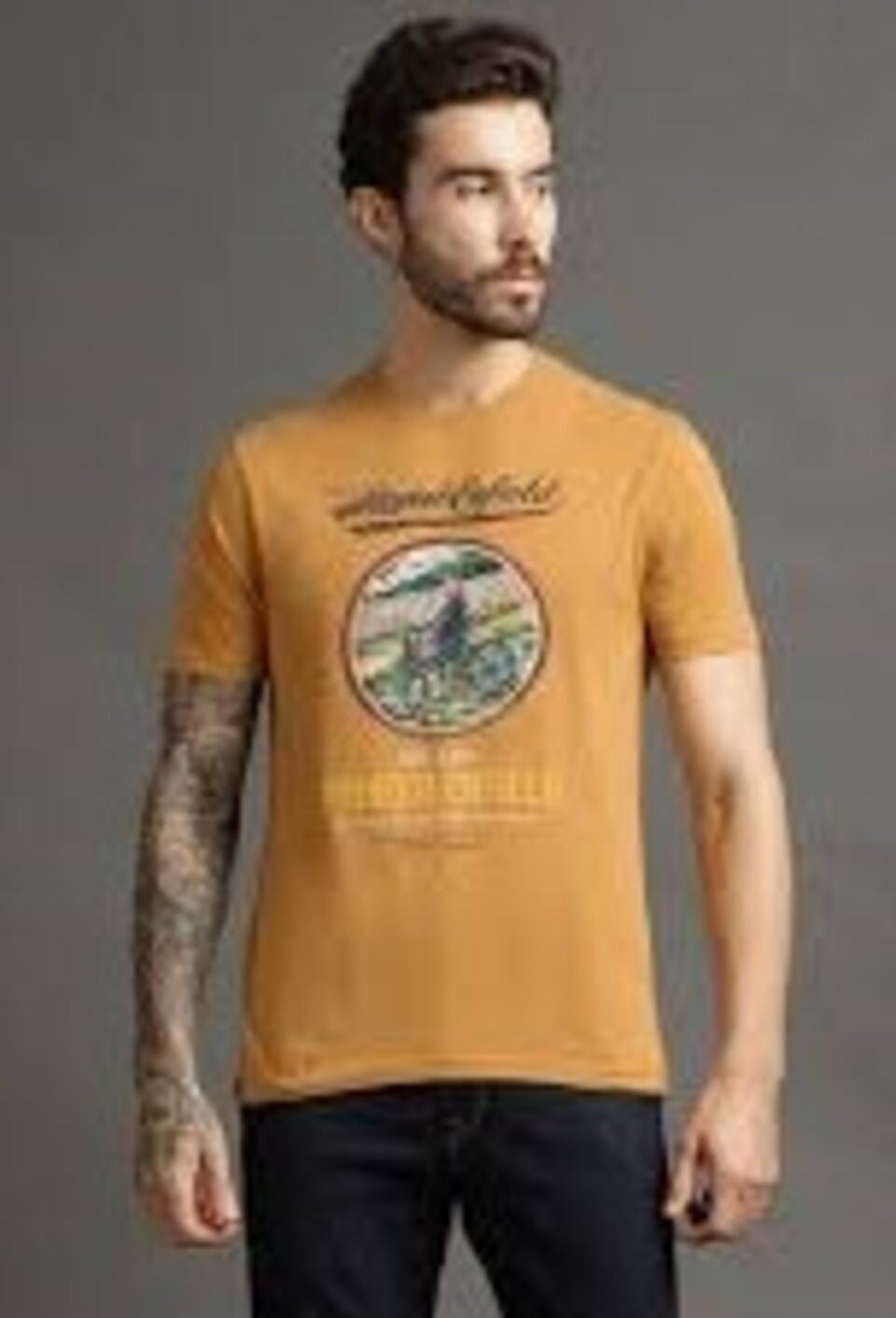 Maglietta  Motociclista ROYAL ENFIELD PIONEER TS MUSTARD