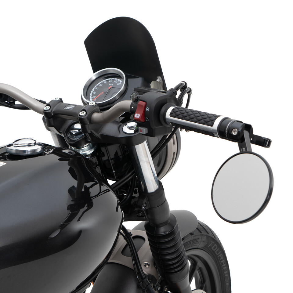 SPECCHIETTI RETROVISORI DA MANUBRIO PER CAFE RACER  Omologato barracuda SKIN BAR SN  END B-LUX