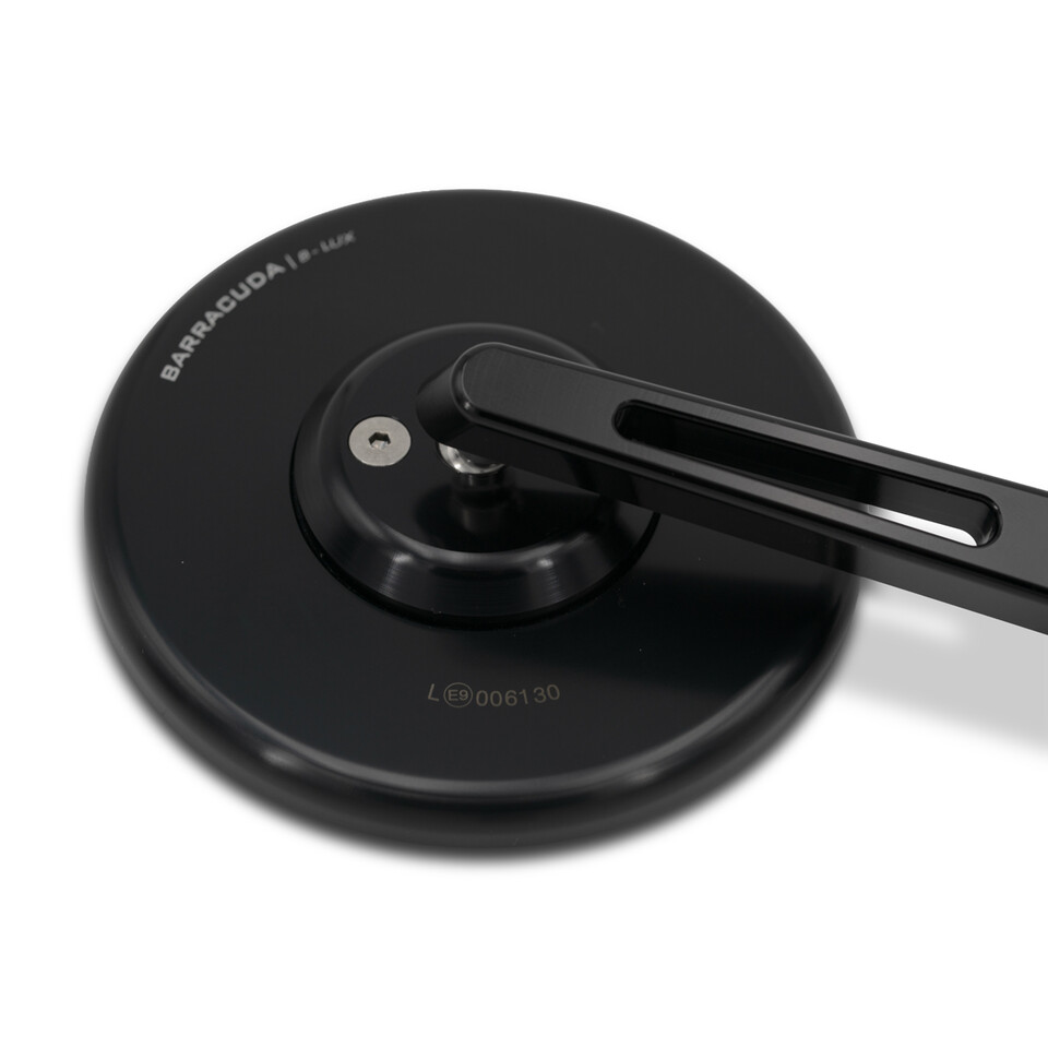 SPECCHIETTI RETROVISORI DA MANUBRIO PER CAFE RACER  Omologato barracuda SKIN BAR SN  END B-LUX