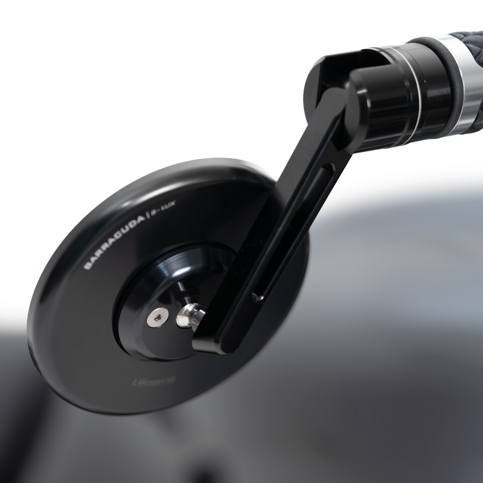 SPECCHIETTI RETROVISORI DA MANUBRIO PER CAFE RACER  Omologato barracuda SKIN BAR SN  END B-LUX