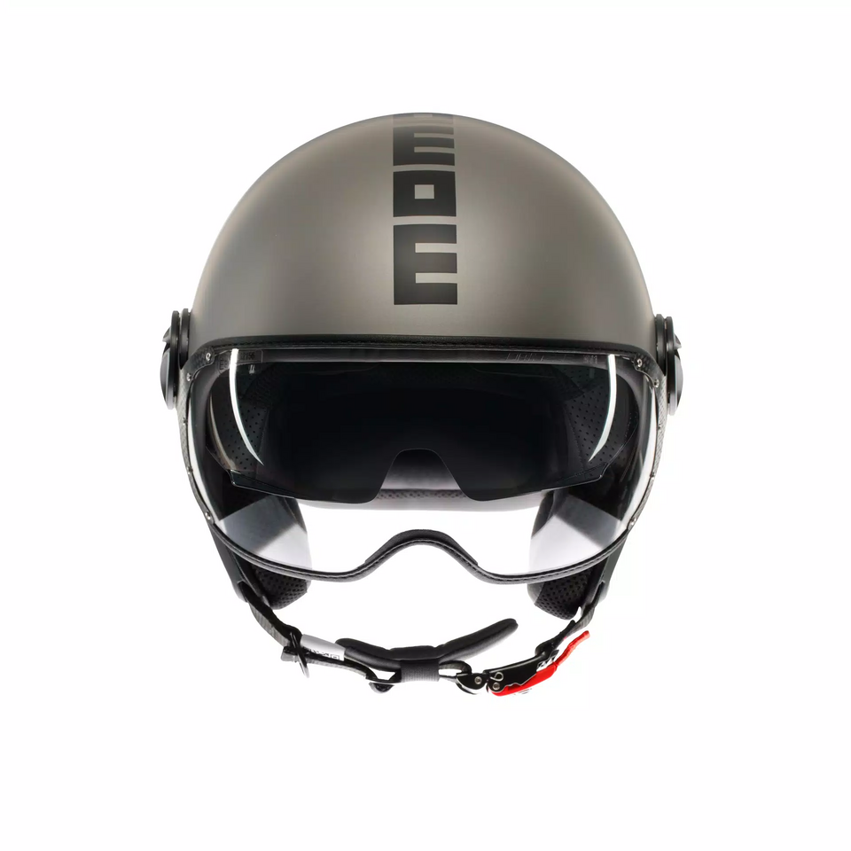 casco Momodesign  Jet con doppia visiera MOMODESIGN FGTR EVO TITANIO OPACO