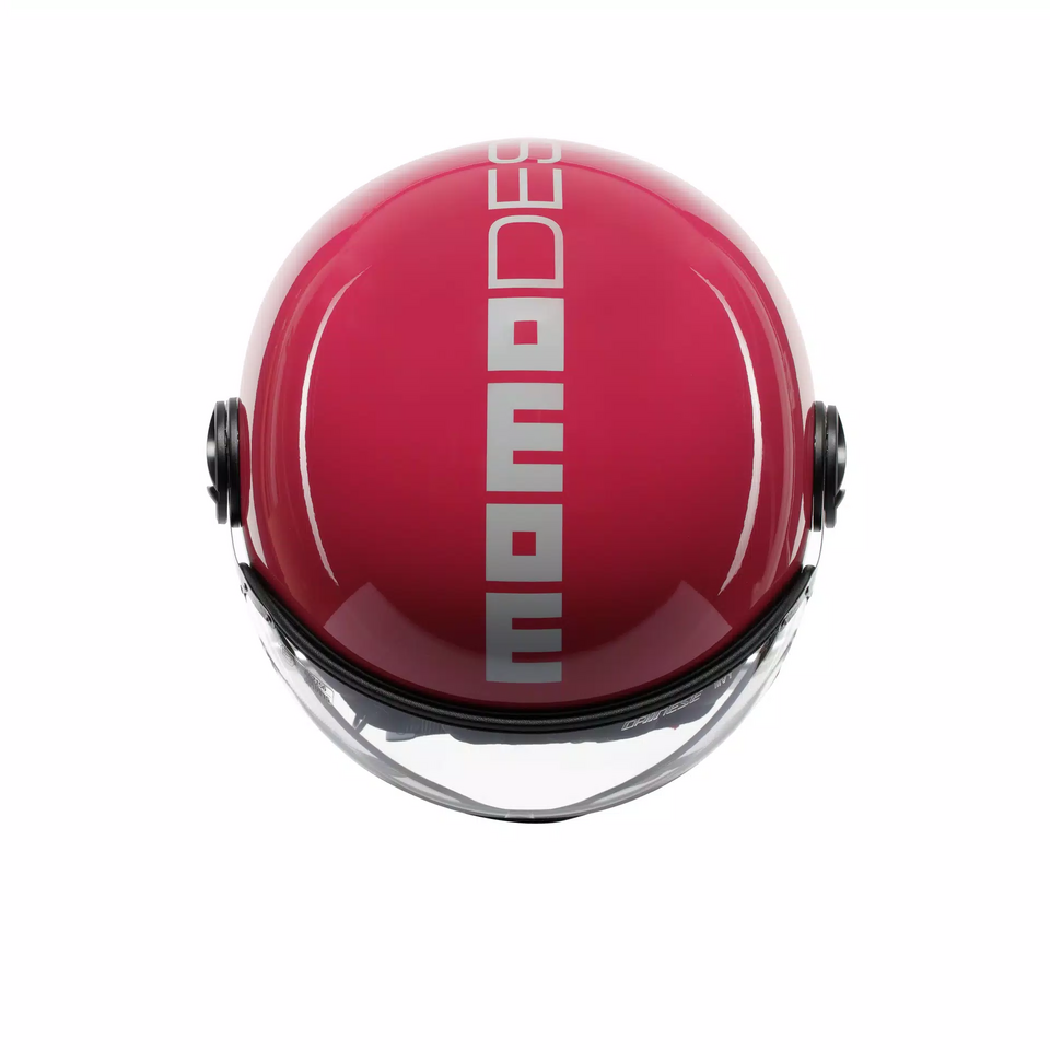 casco Momodesign MOMODESIGN FGTR CLASSIC CANDY FUCSIA / BIANCO - CASCO JET CON VISIERA E2206