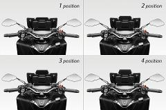 CUPOLINO t-max 2022 "OWL'S HEAD" 4 POSITION DEFLECTOR YAMAHA T-MAX 560 2022 De Pretto DE PRETTO YAMAHA