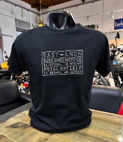 T-shirt Motociclista Royal Enfield Vin Plate Black