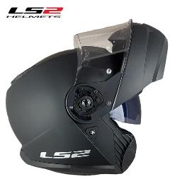 CASCO MODULARE LS2 STROBE 2 CON VISIERINO ANTI UV ANTI SOLE DOPPIA VISIERA LS2 STROBE 2 LS2 STROBE 2